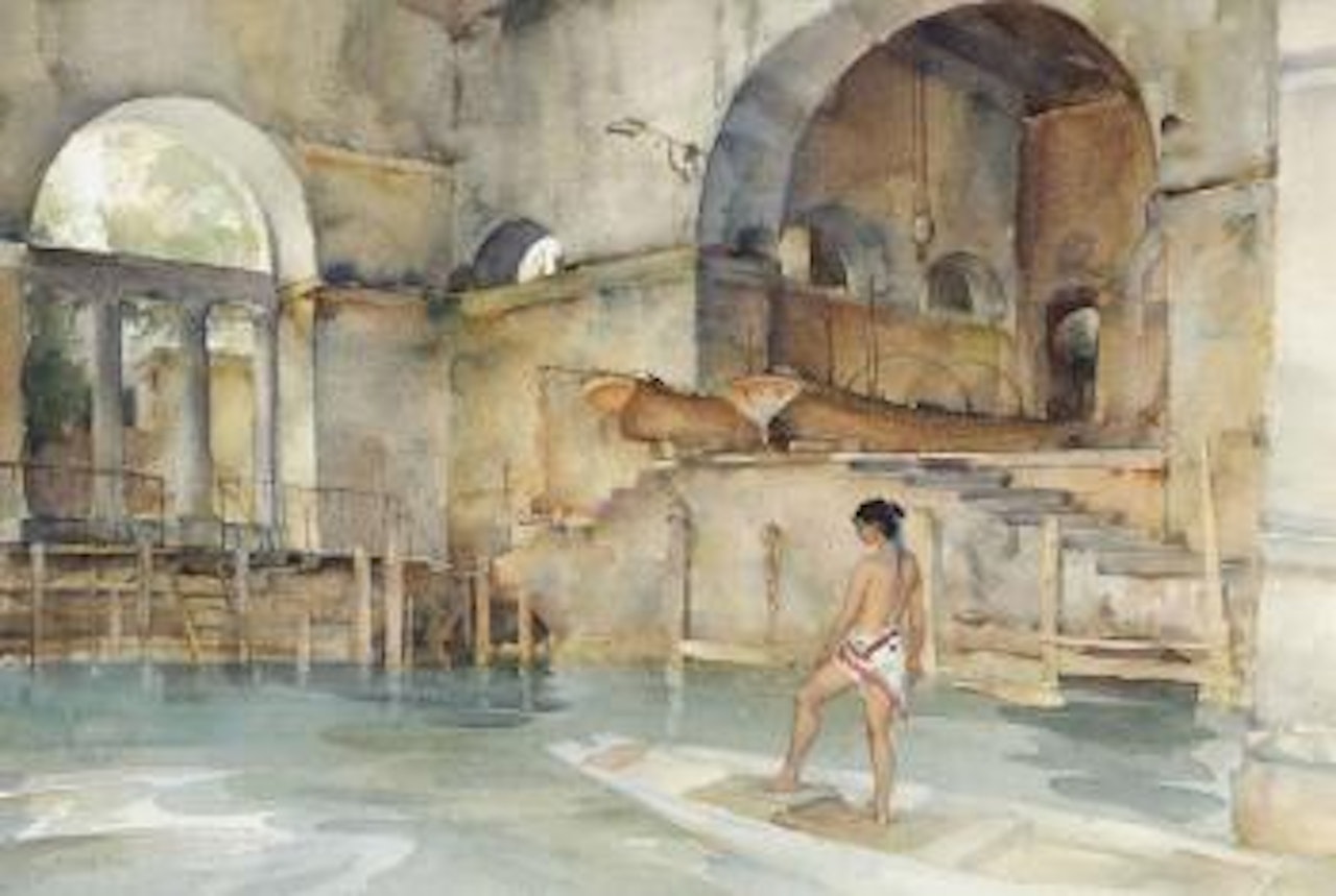 The Marchesa's boathouse by William Russell Flint