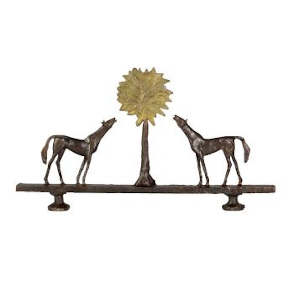 Deux Chevaux Et Arbre Sculpture by Diego Giacometti