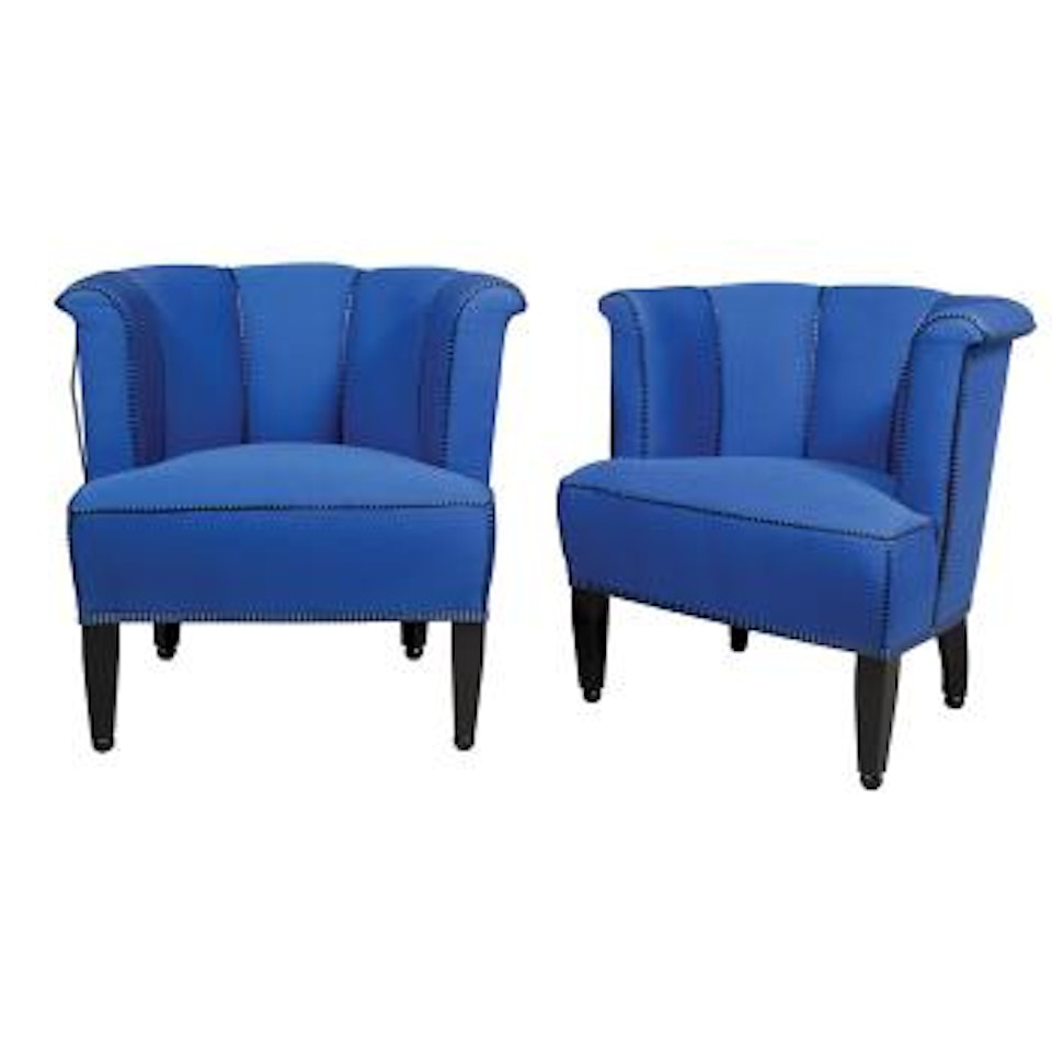 Pair Of  Alleegass Armchairs by Josef Hoffmann
