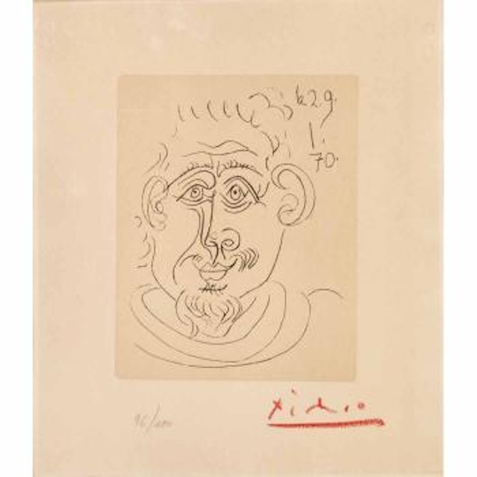 Tete D'homme Au Bouc (Baer 2024) by Pablo Picasso