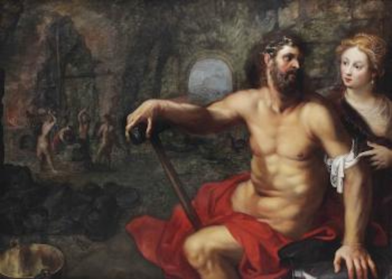 Venus at the forge of Vulcan by Hendrik van Balen by Jan Brueghel the Younger