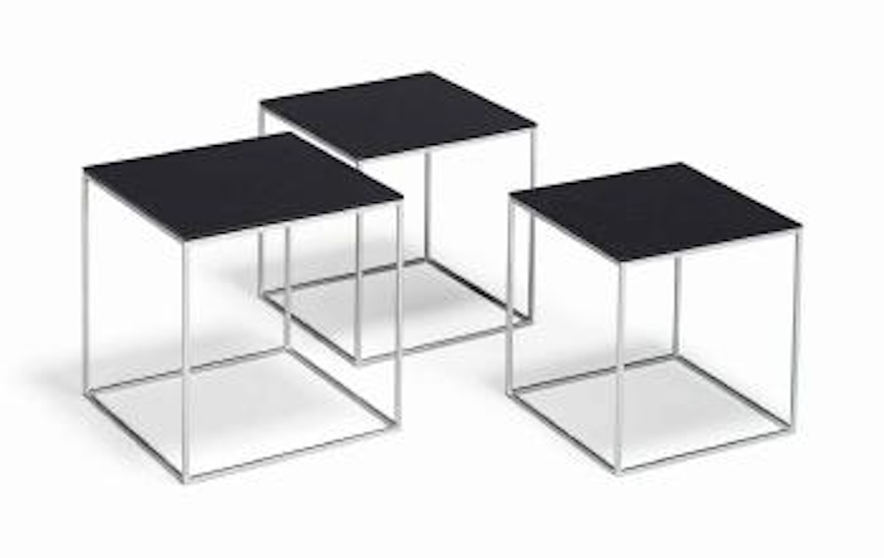 A Nest Of Three Pk71 Tables by Poul Kjaerholm