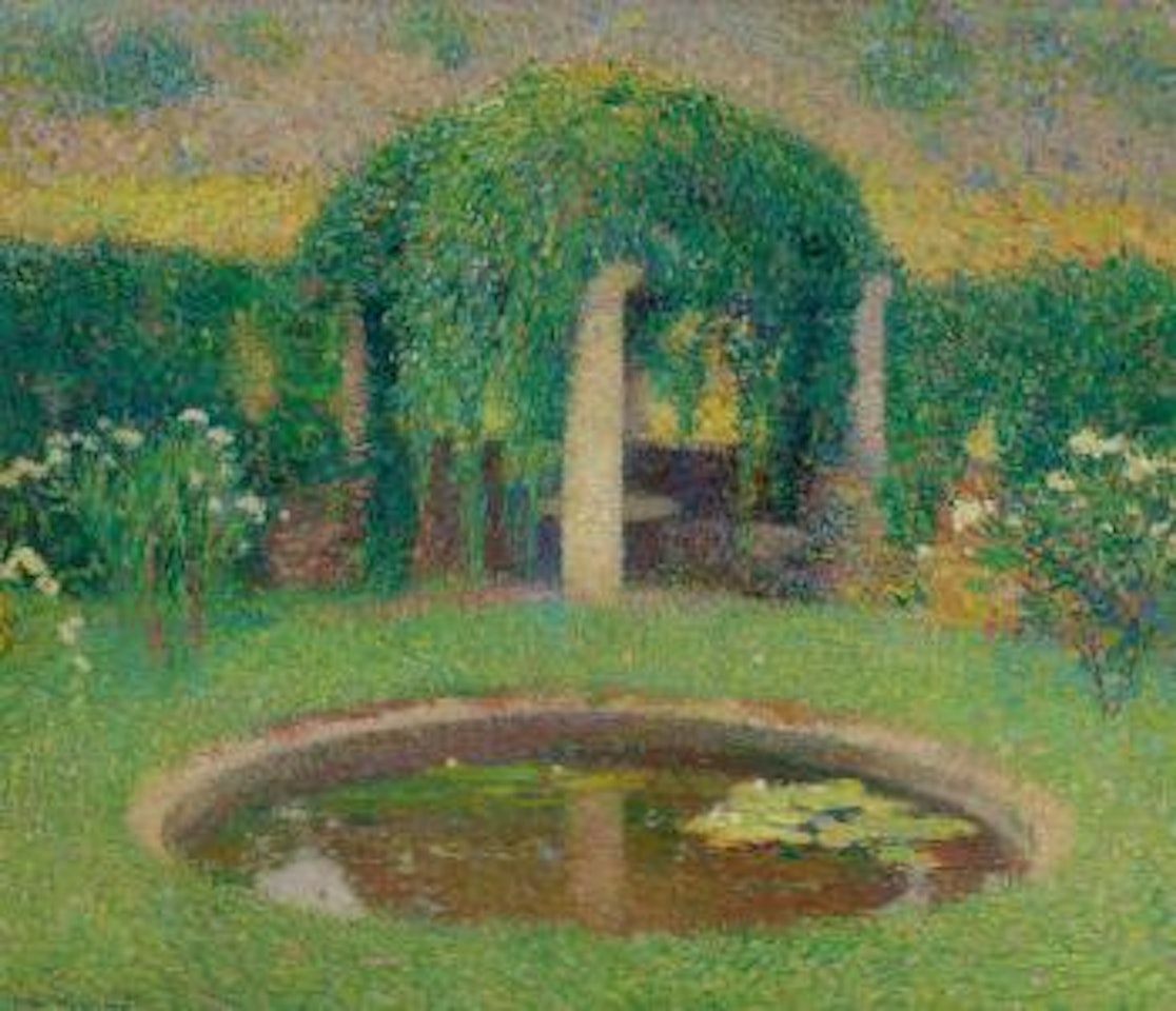 Petit bassin près de la tonnelle sud de Marquayrol (Jardin de l'Artiste) by Henri Jean Guillaume Martin