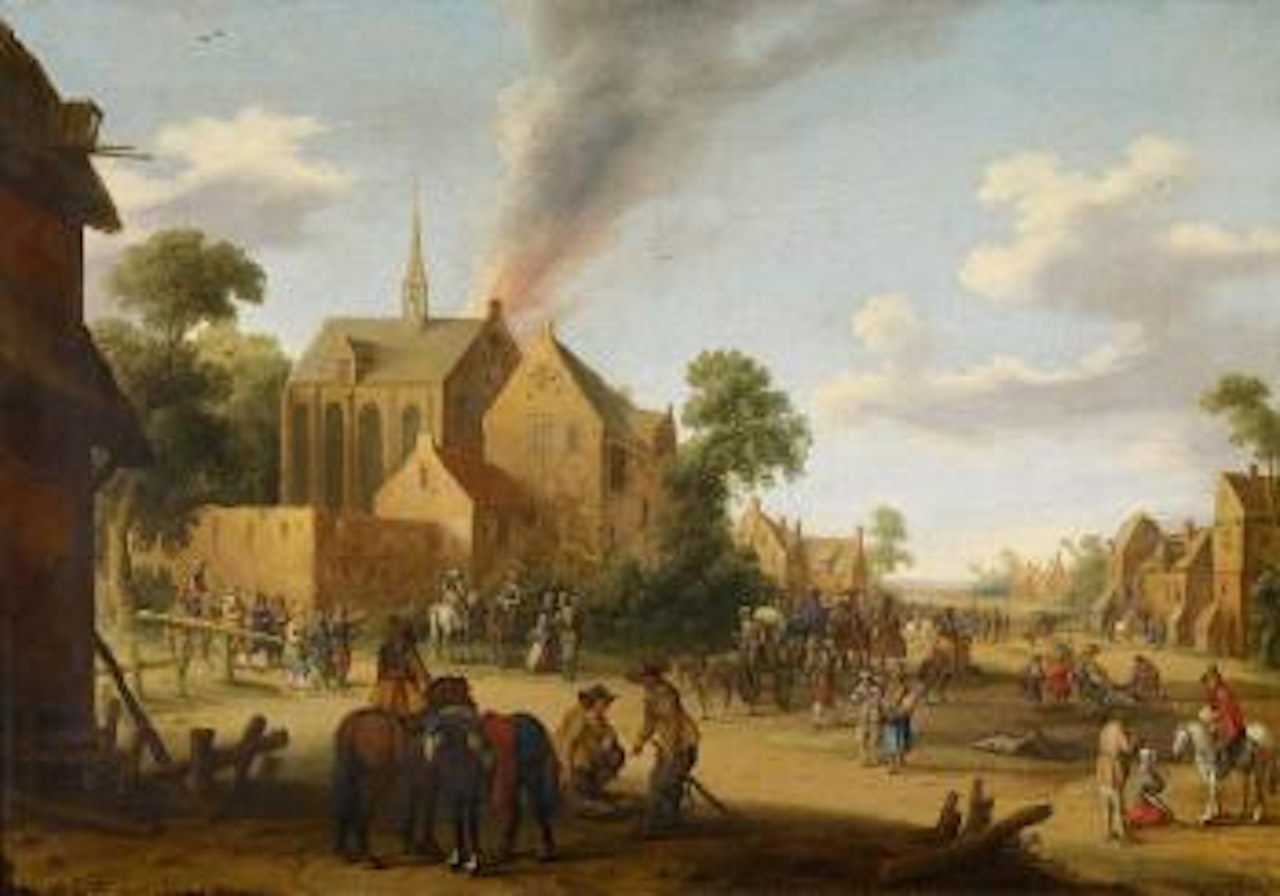 Pillage Of a Village by Joost Cornelisz Droochsloot