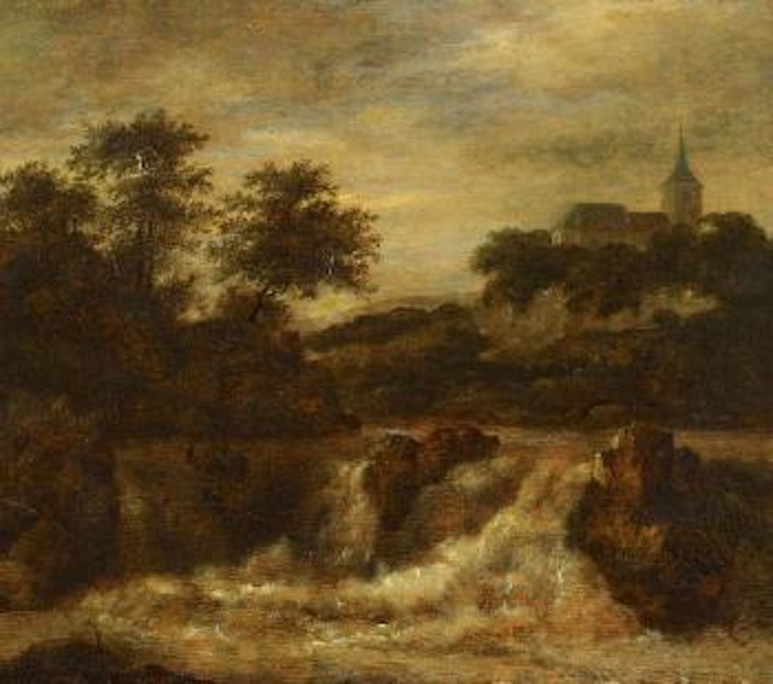 Mountain Landscape With Waterfall by Allart van Everdingen