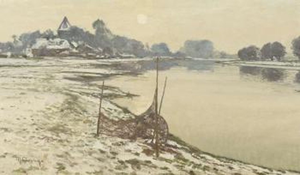 Winter Day Near Wittlaer by Max Clarenbach