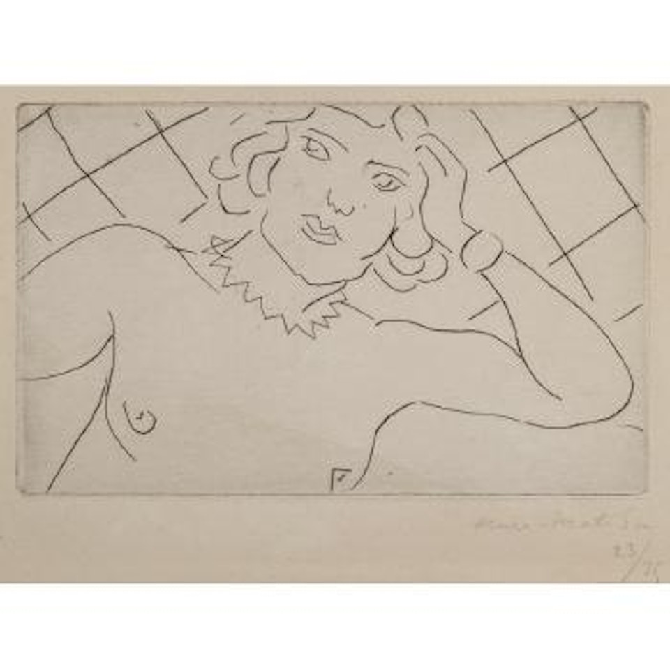 Torse, Fond à Losanges (D. 145) by Henri Matisse