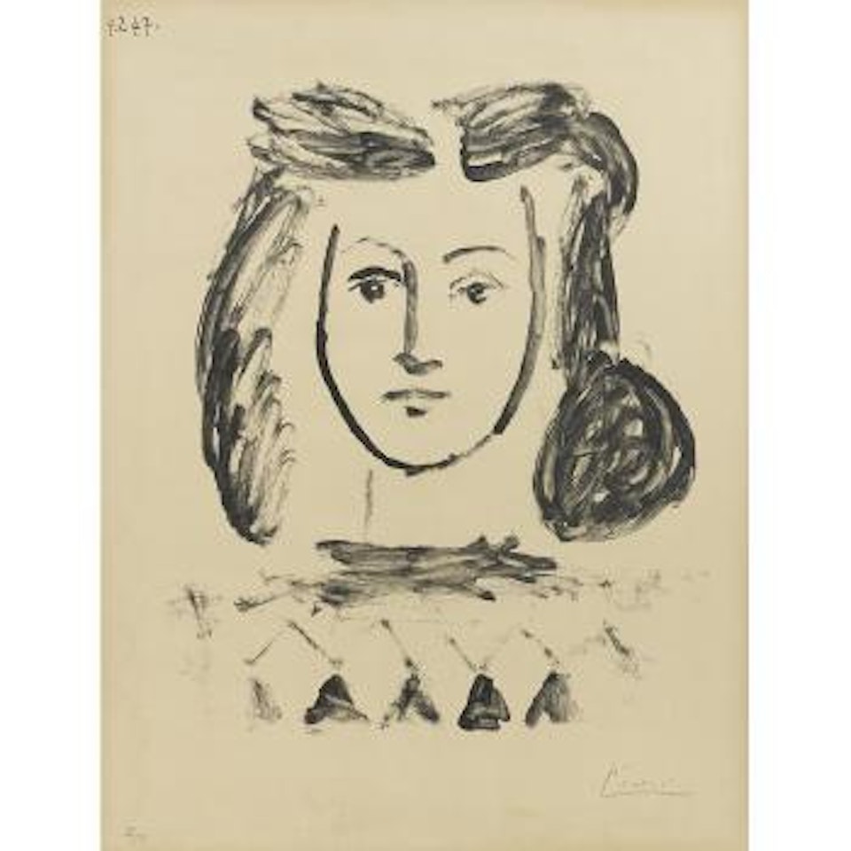 Buste de Jeune Fille (B. 421; M. 67) by Pablo Picasso