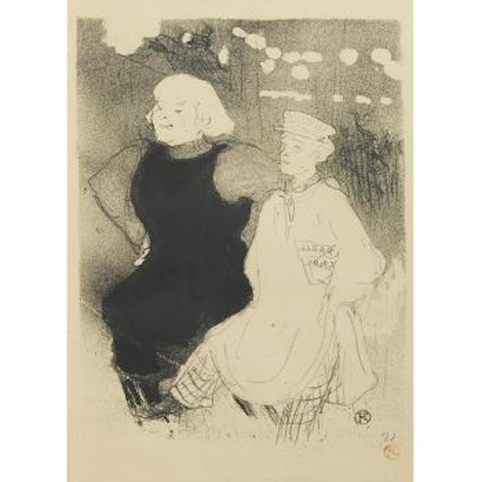 Au Moulin Rouge: L'Union Franco-Russe (W. 40; D. 50; Adr. 53) by Henri de Toulouse-Lautrec