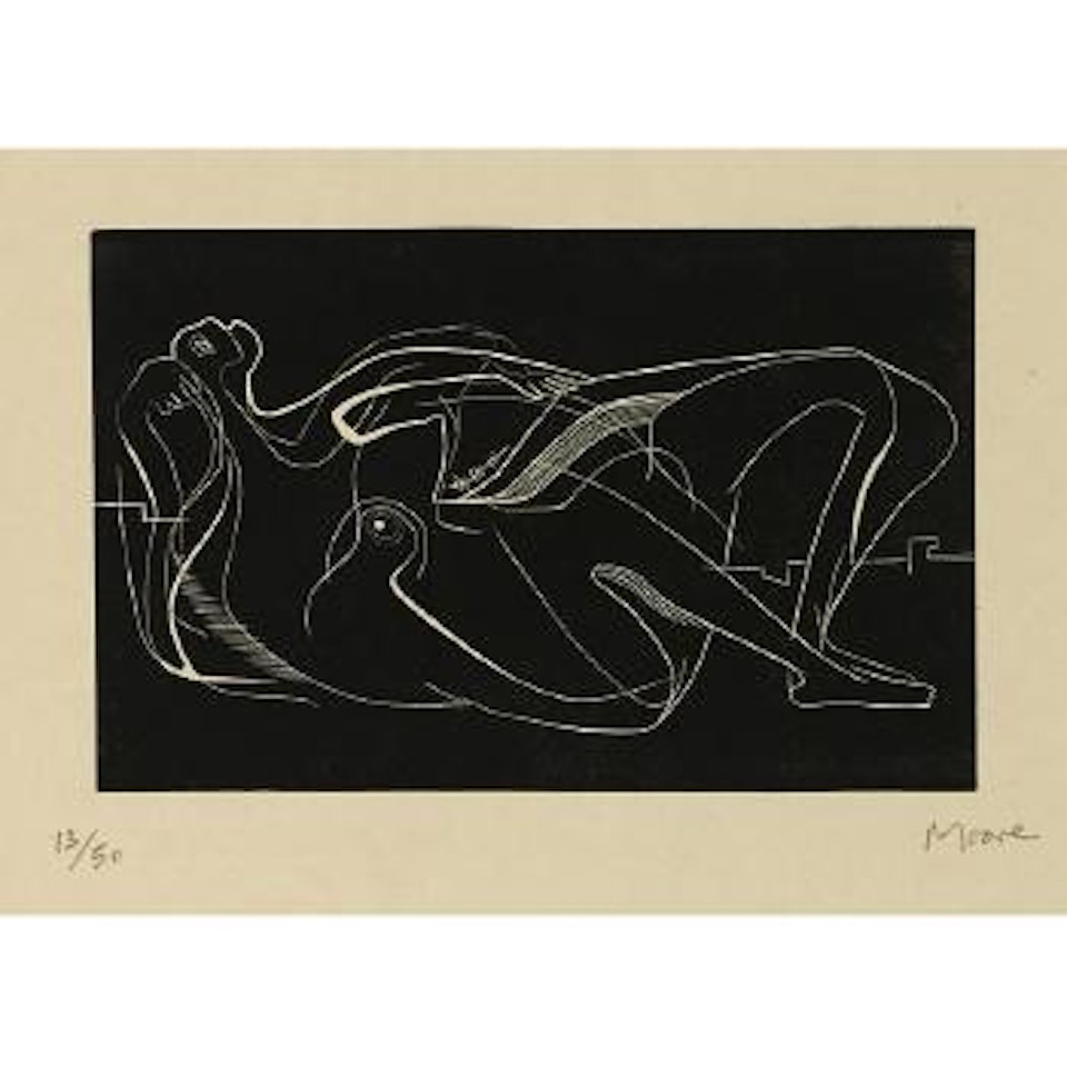 Reclining Figure (C. 2) by Henry Moore