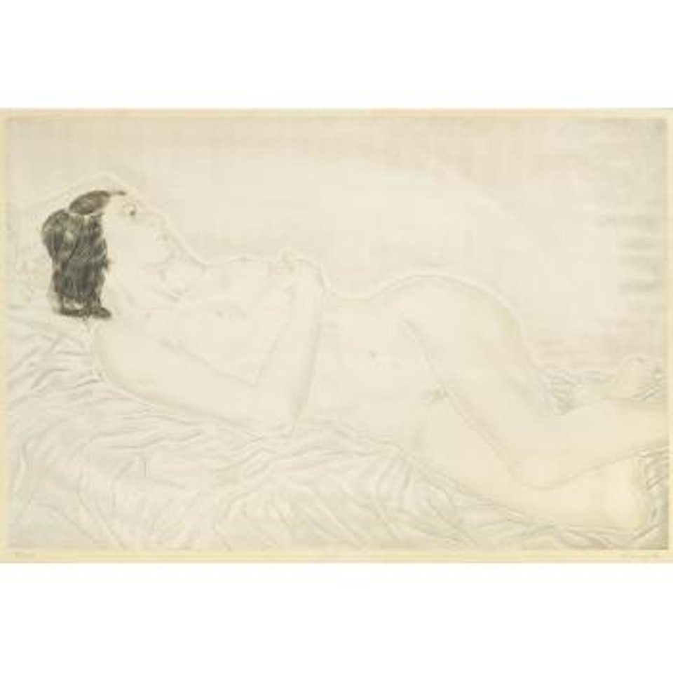 Reclining nude (B. II.30.75) by Leonard Tsuguharu Foujita