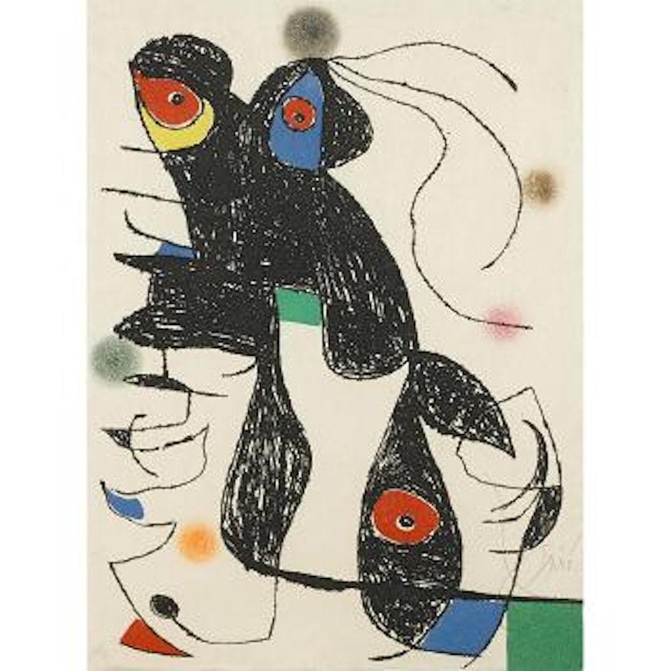 Two Plates, from Paroles Peintes V (D. 827; C. bk. 201) by Joan Miró