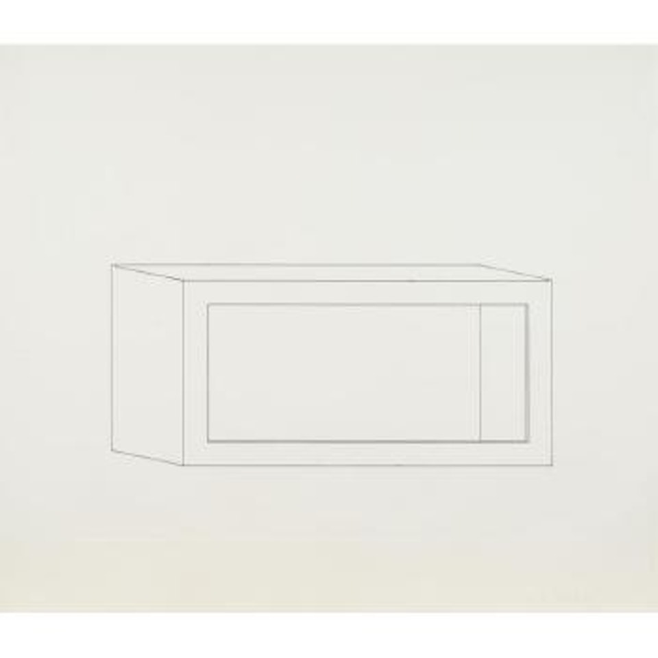 Plates 4; 5; 7; 8, from Sixteen Etchings in Black (S. 105; 106; 108; 109) by Donald Judd