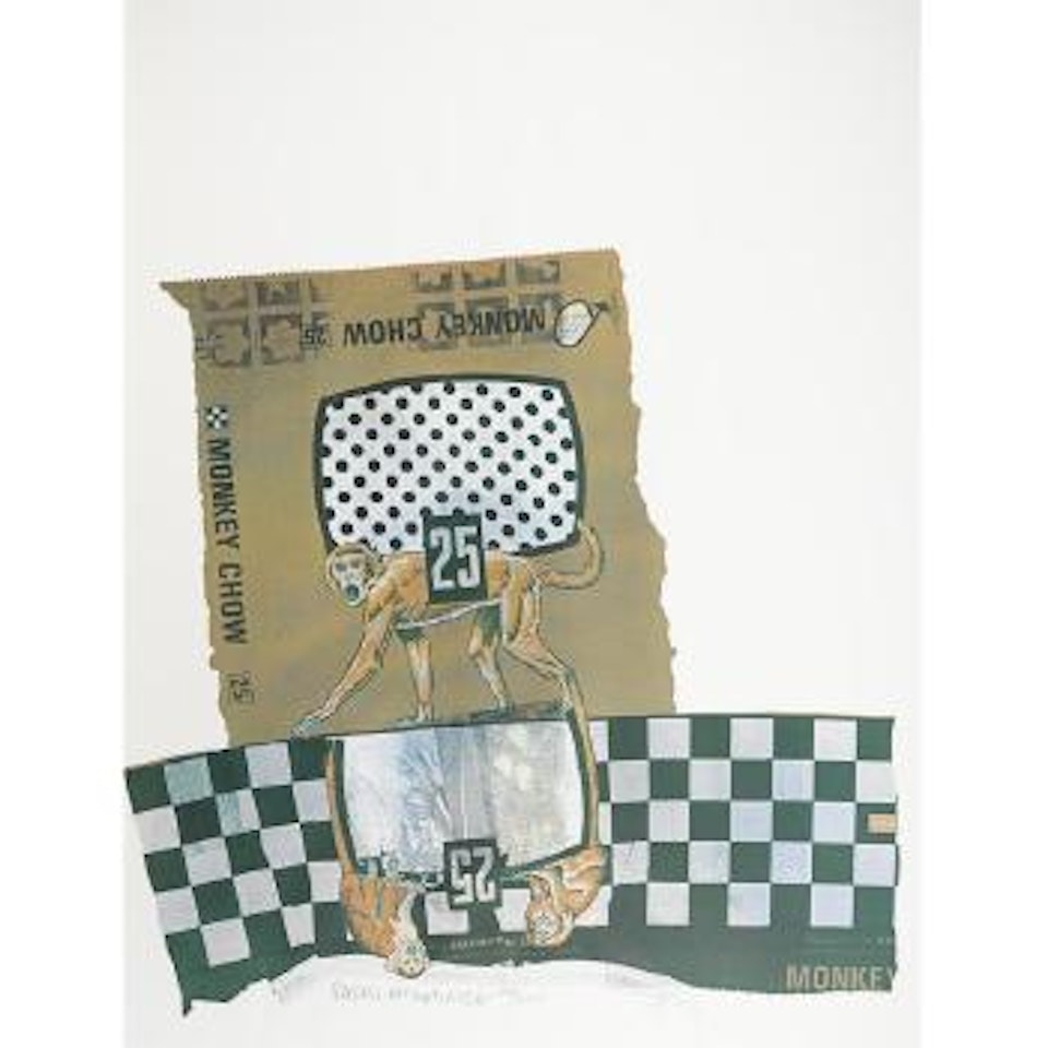 Monkey, from Chow Bags by Robert Rauschenberg