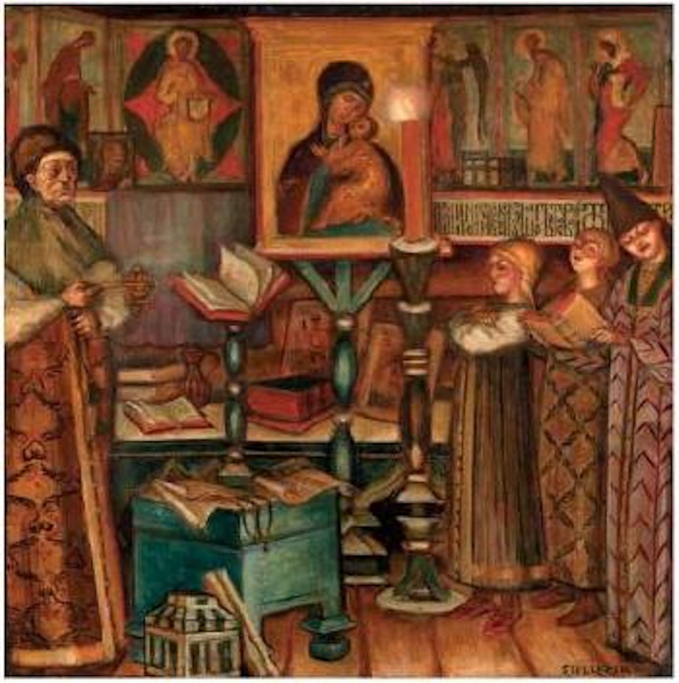 In the Chapel by Dimitri Stelletsky