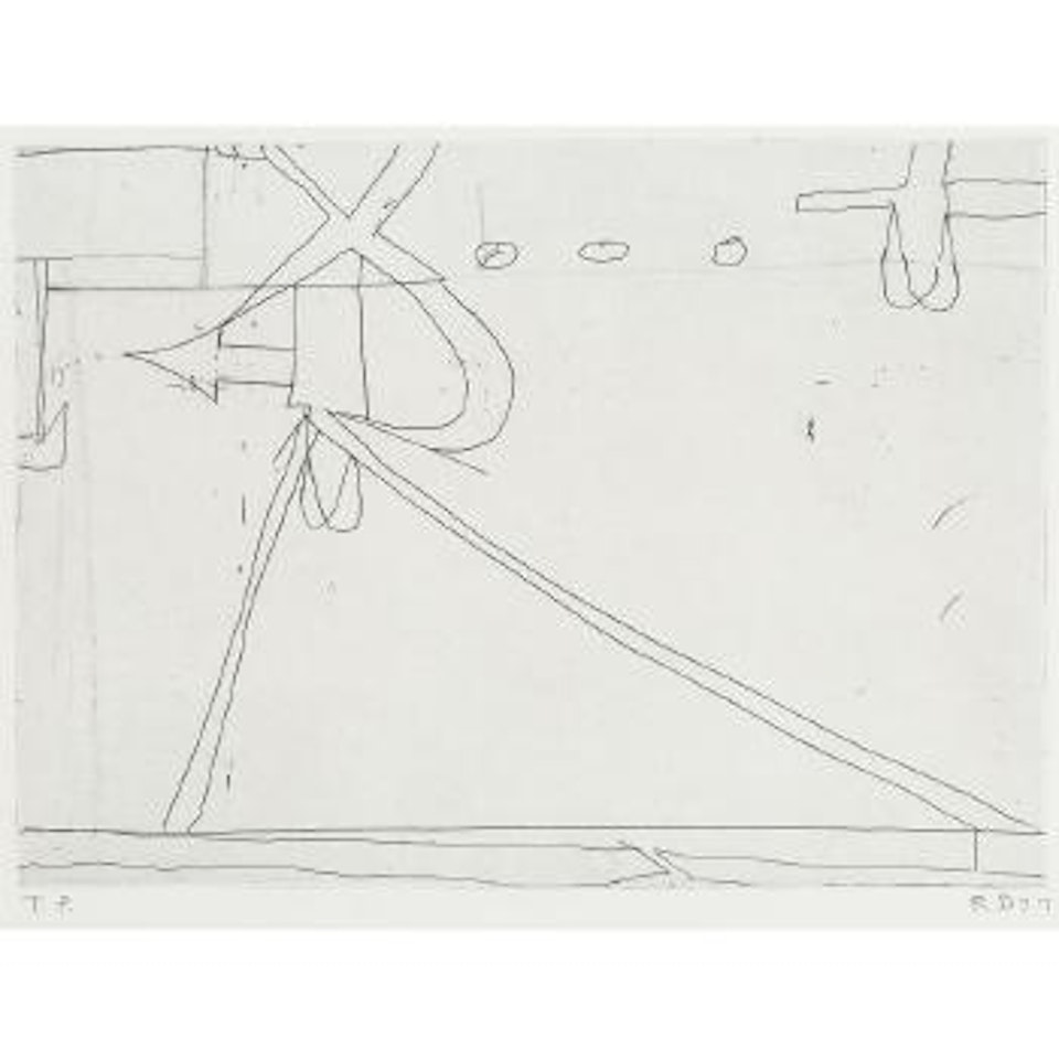 #6, from Nine Drypoints and Etchings by Richard Diebenkorn