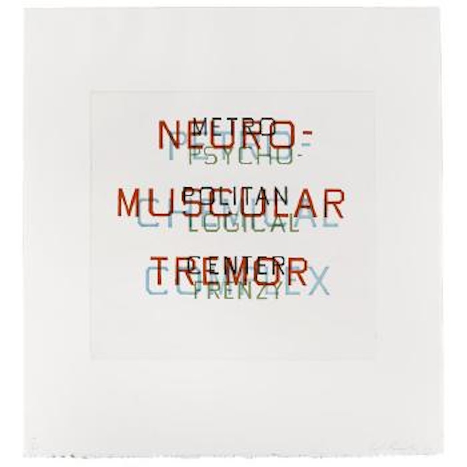 Metro, Petro, Neuro, Psycho (E. 127) by Ed Ruscha