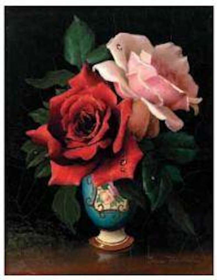 Red and Pink Roses by Irene Klestova