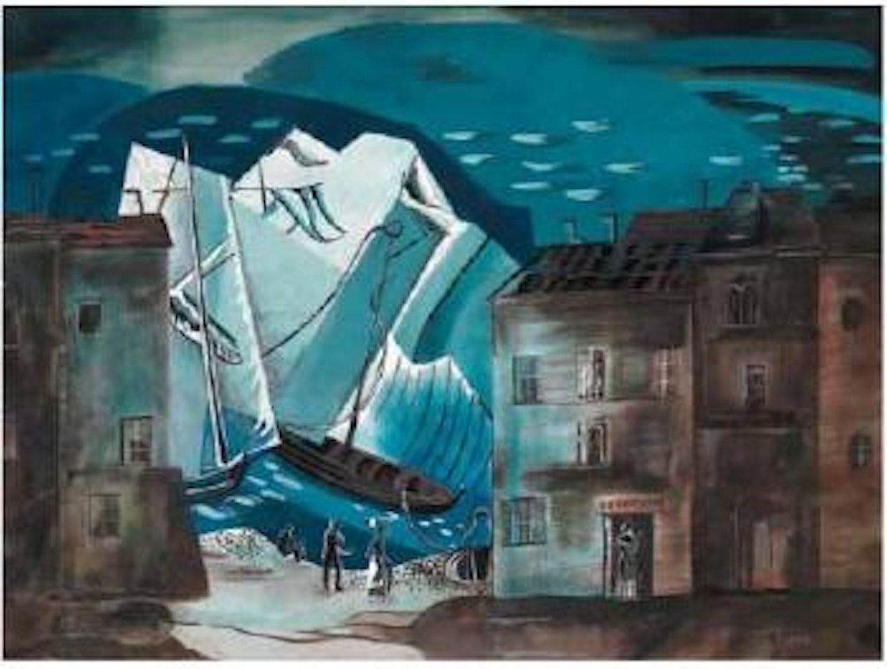 In the Port by Alexandra Exter