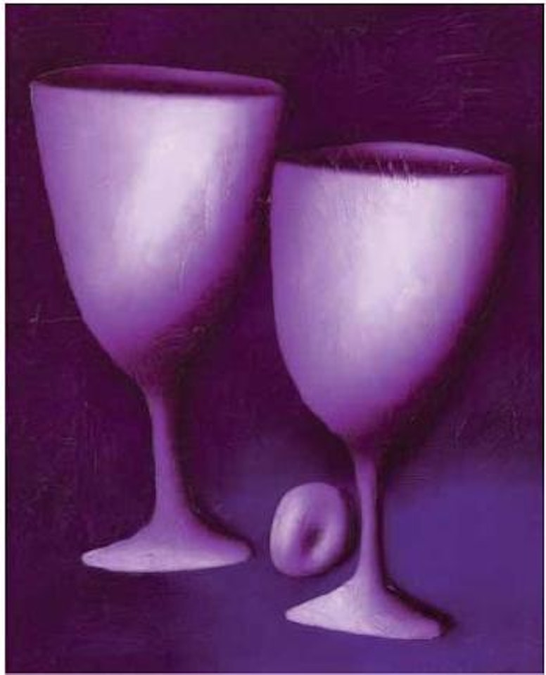 Two Wine Glasses by Oleg Tselkov