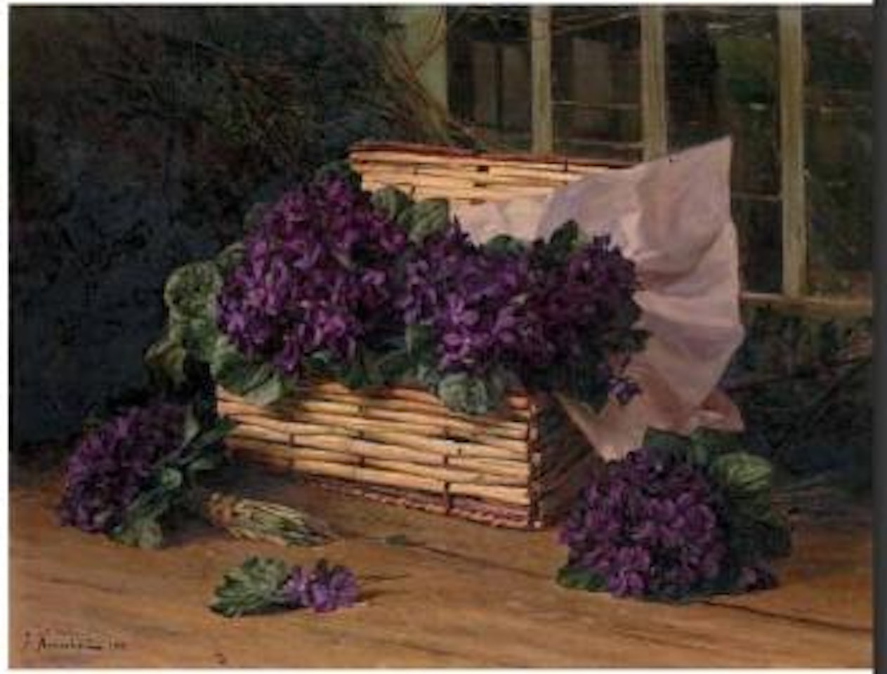 Still Life with Violets by Jossif Kratschowski