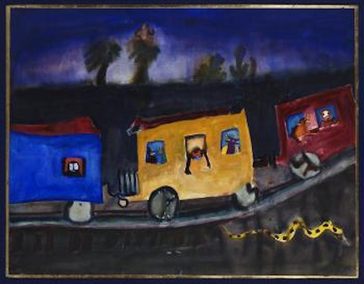 Sin título (los vagones) by Francisco Toledo