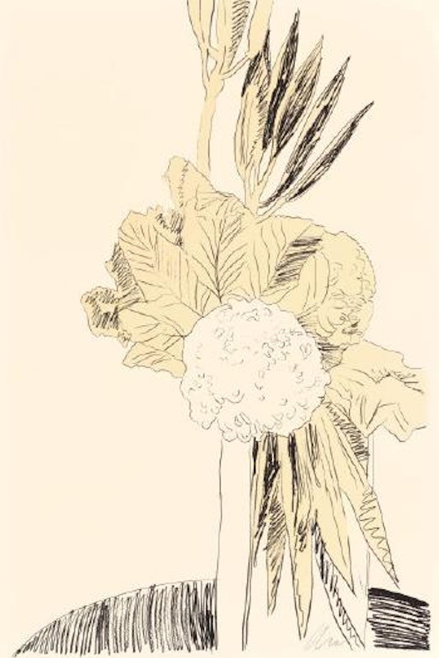 Flowers (hand-colored) by Andy Warhol