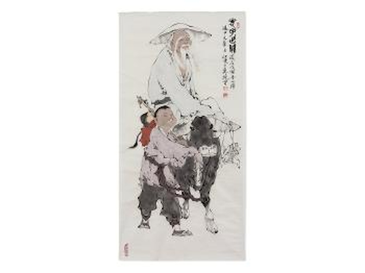 Laozi crossing the Hangu Pass by Fan Zeng