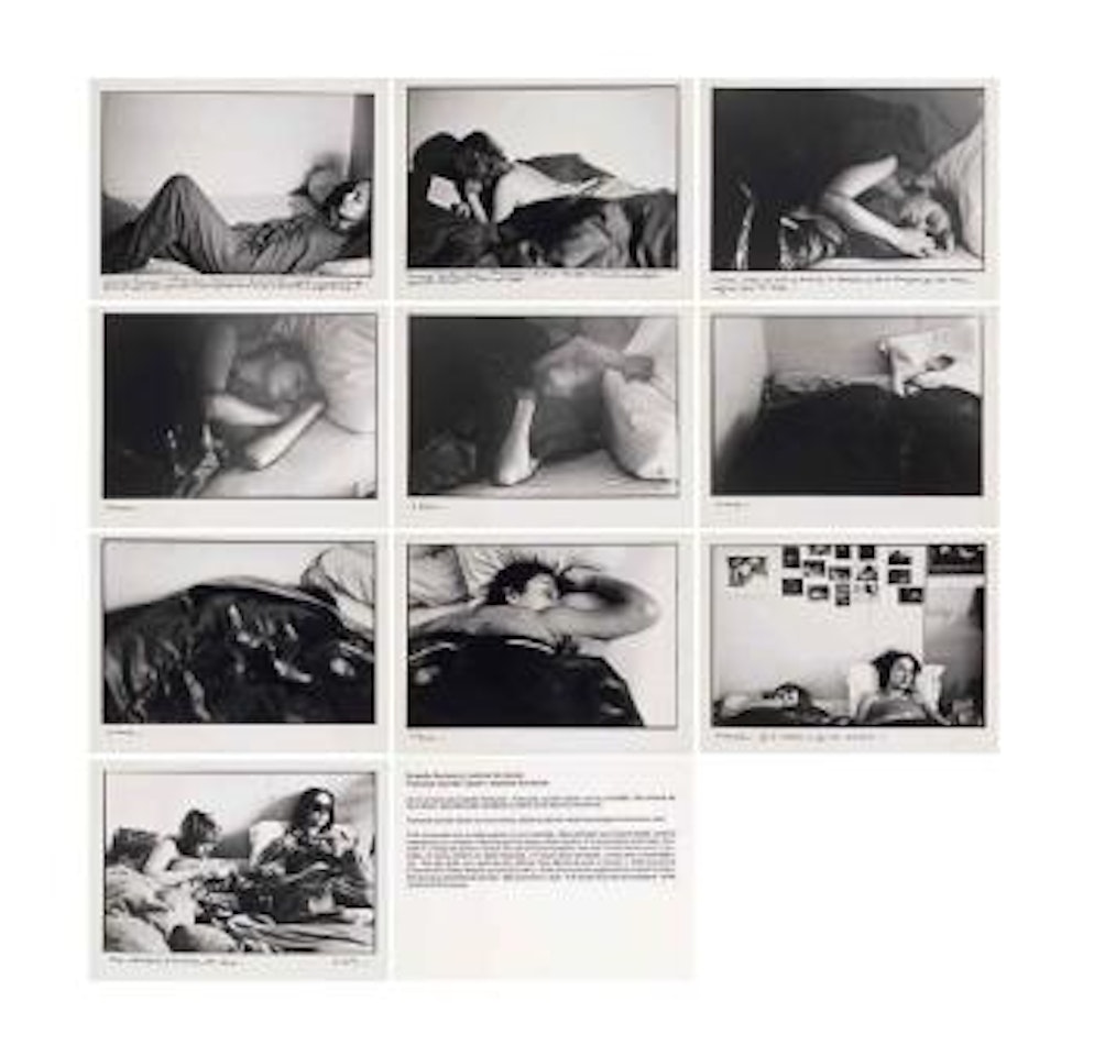 Les Dormeurs; Graziella Rampacci, sixième dormeuse, Françoise Jourdain-Gassin, septième dormeuse by Sophie Calle
