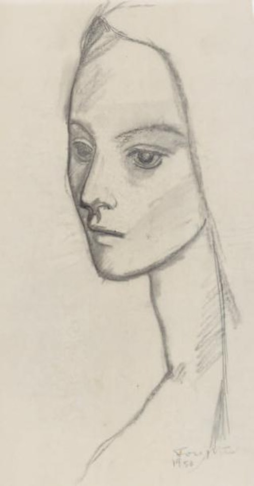 Jeune fille au voile by Leonard Tsuguharu Foujita