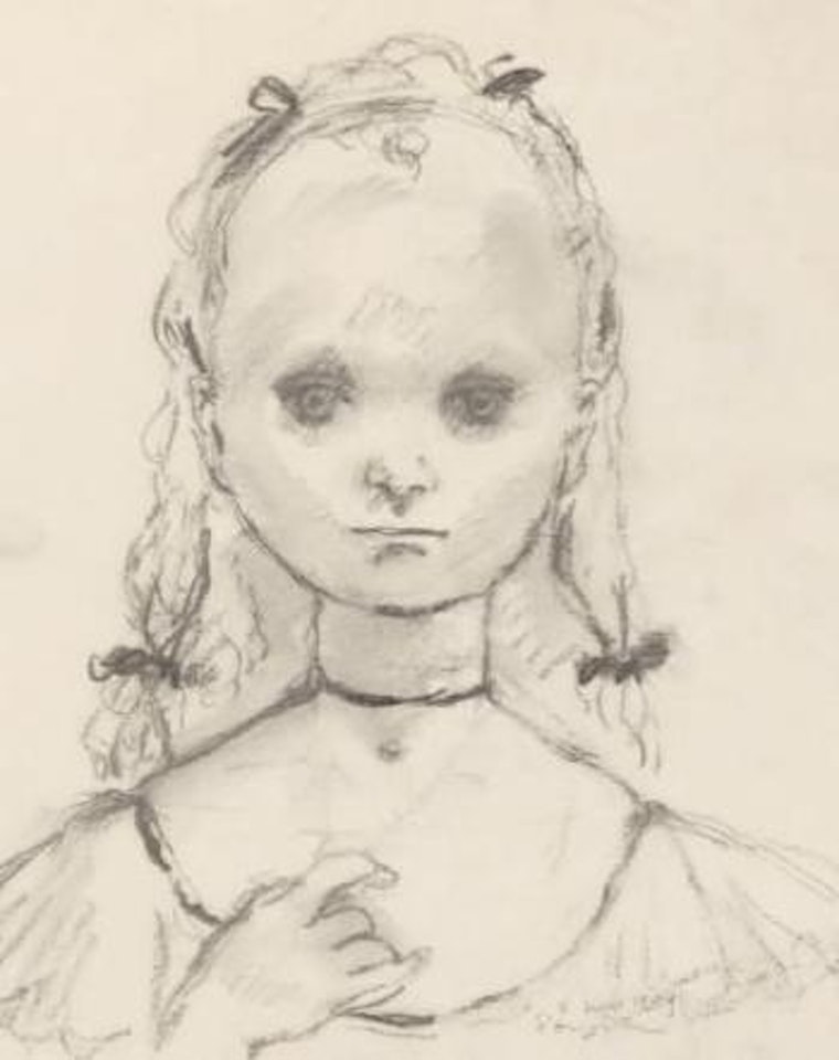 Fillette aux tresses by Leonard Tsuguharu Foujita