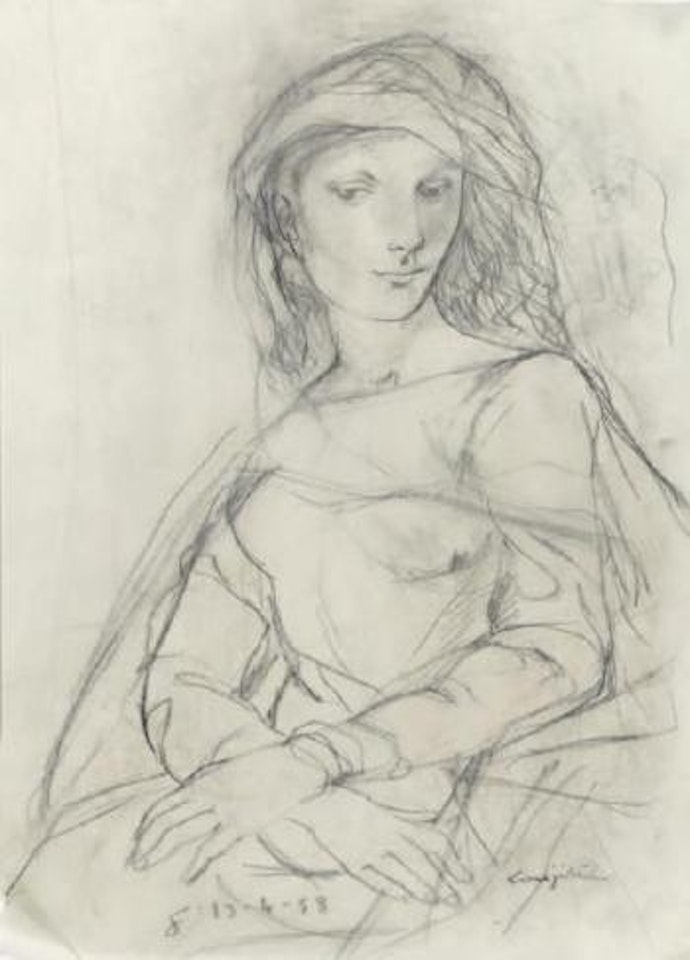 Le vent by Leonard Tsuguharu Foujita