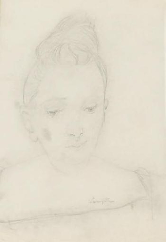 Femme au chignon by Leonard Tsuguharu Foujita