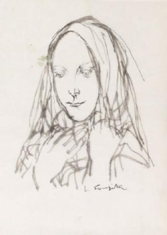 Femme voilée by Leonard Tsuguharu Foujita