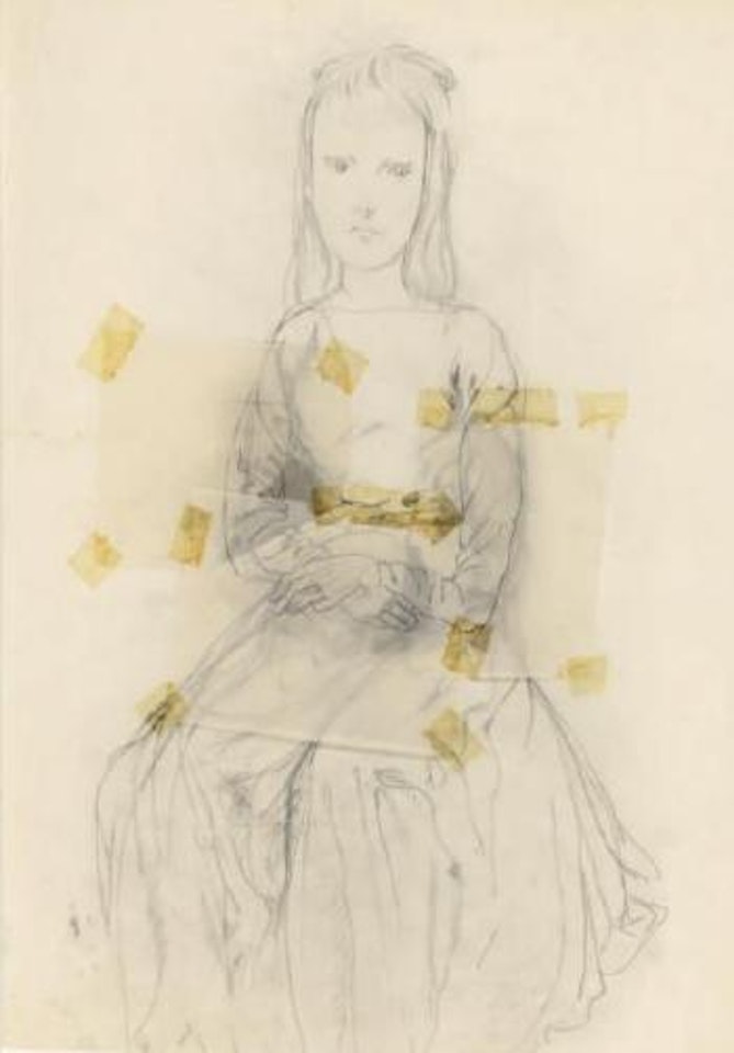 Jeune fille boudeuse by Leonard Tsuguharu Foujita