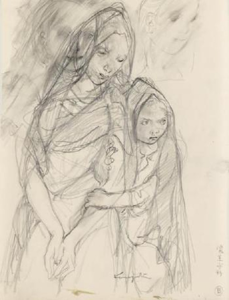 Mère et enfant by Leonard Tsuguharu Foujita