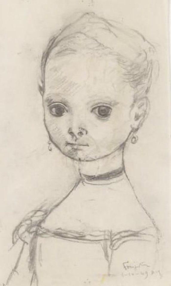 Fillette à la croix by Leonard Tsuguharu Foujita