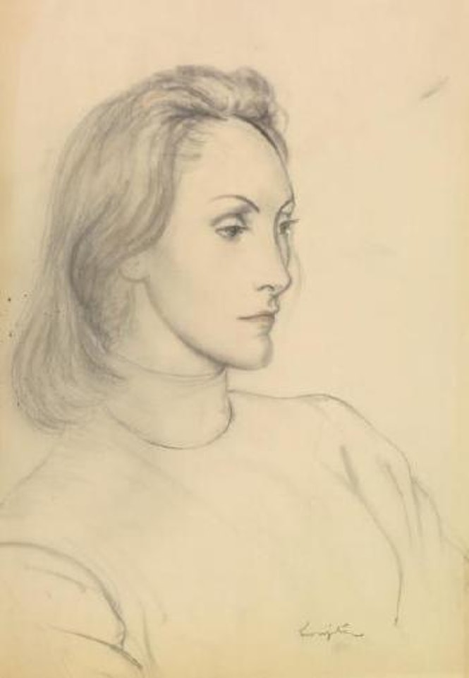 Portrait de jeune femme by Leonard Tsuguharu Foujita