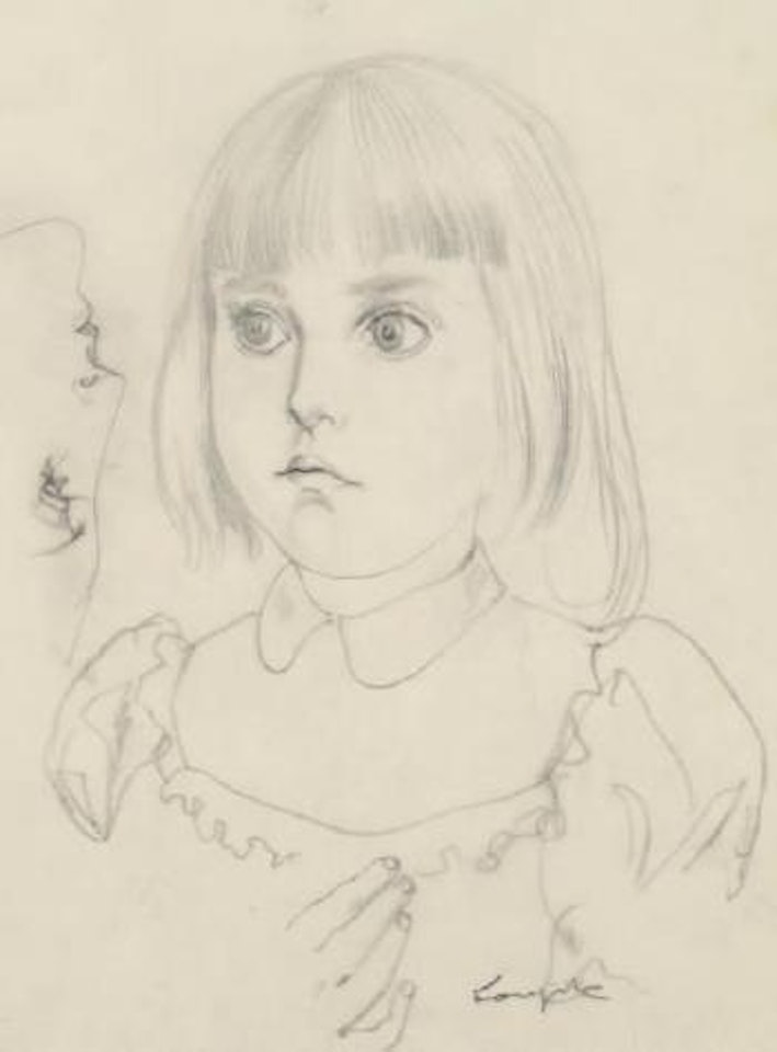 Mademoiselle Artega, Montevideo by Leonard Tsuguharu Foujita