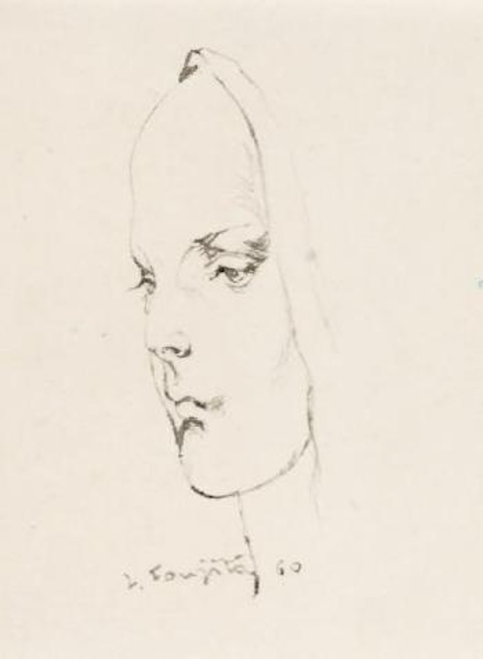 Visage au voile by Leonard Tsuguharu Foujita