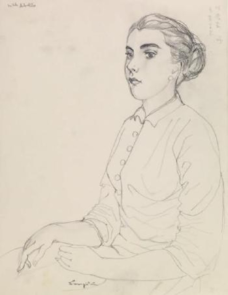 Mademoiselle Abello by Leonard Tsuguharu Foujita