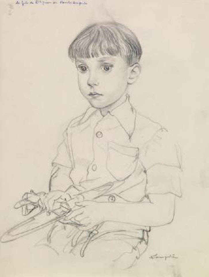 Le fils du docteur Juan M. Pombo Angulo by Leonard Tsuguharu Foujita