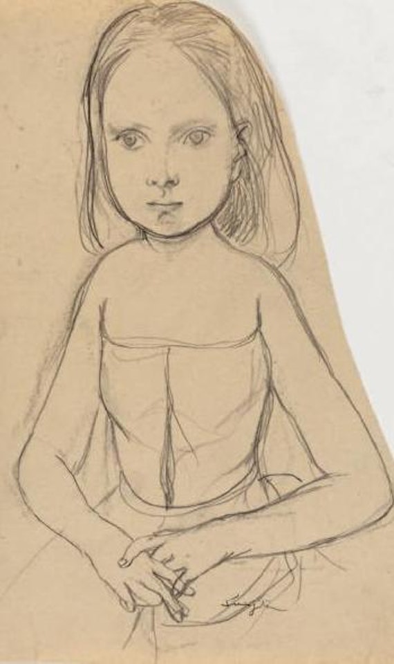 Jeune demoiselle by Leonard Tsuguharu Foujita