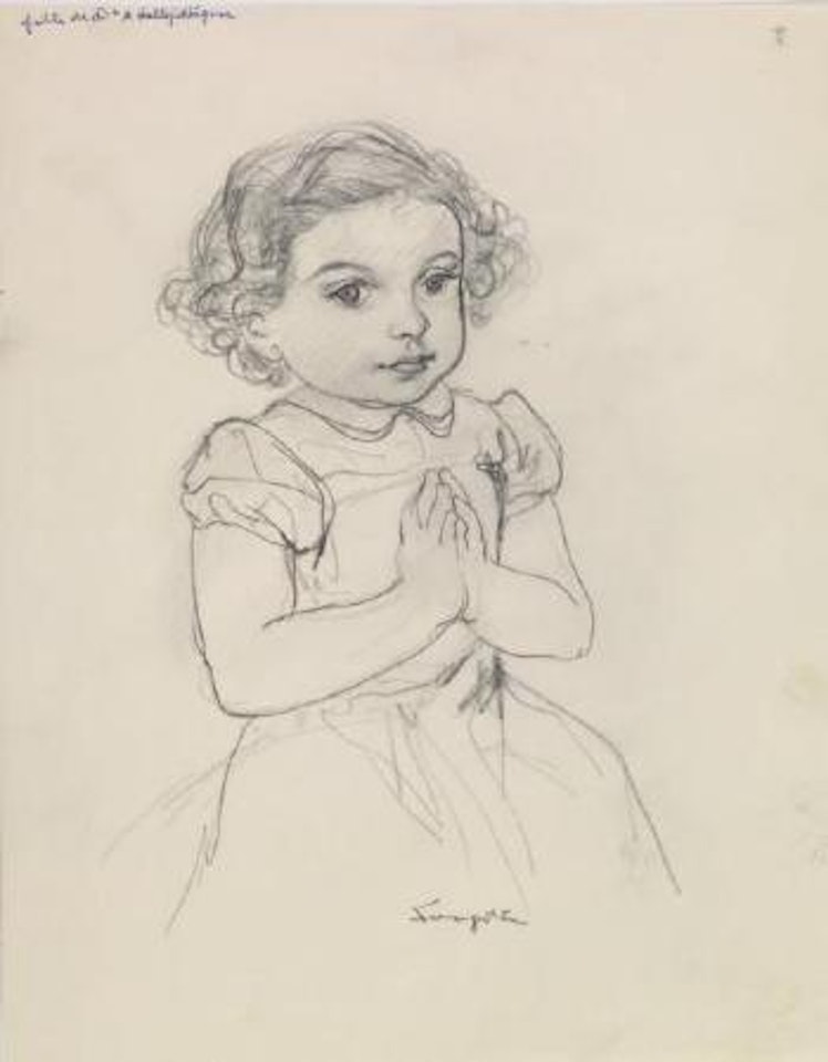 Portrait de Paloma Vallejo Nagera, Madrid by Leonard Tsuguharu Foujita