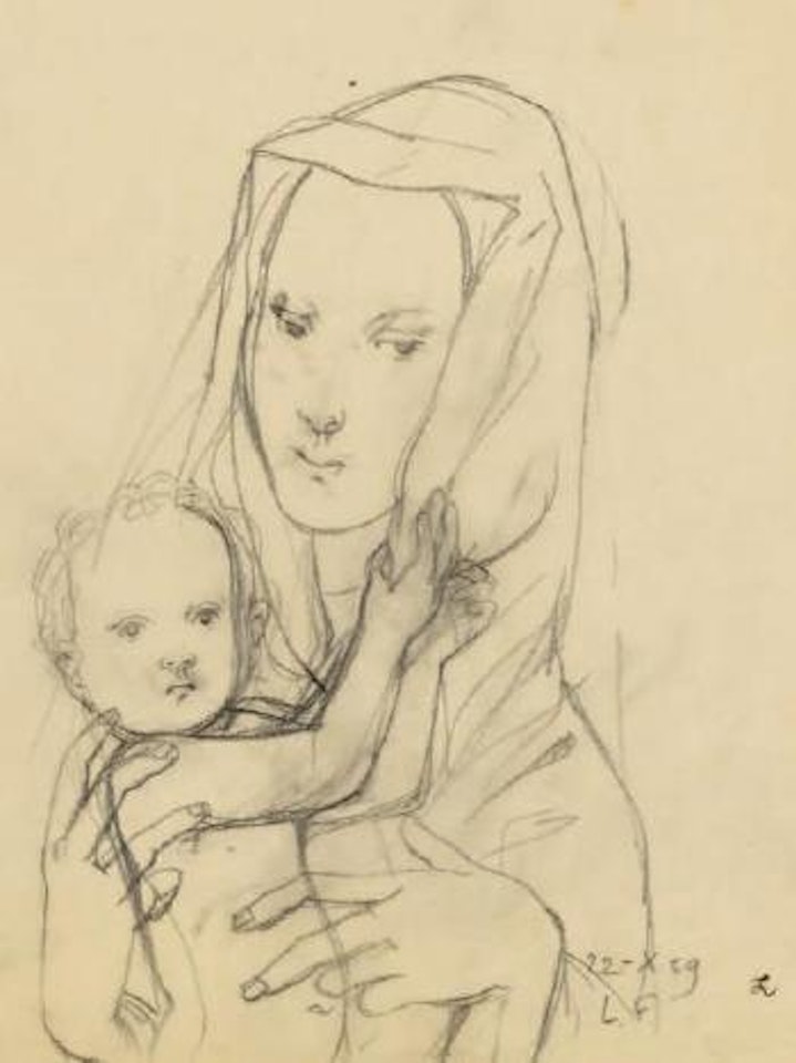 Mère et enfant by Leonard Tsuguharu Foujita