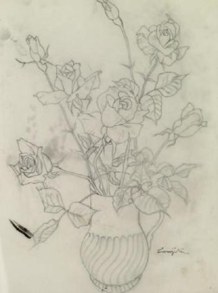 Roses by Leonard Tsuguharu Foujita