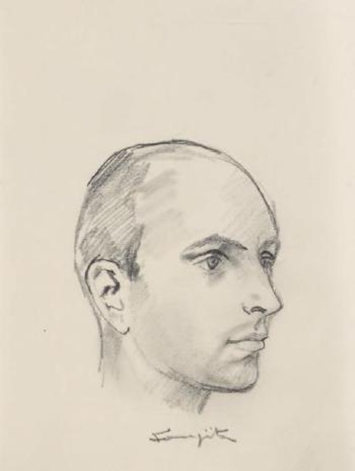 Étude pour le portrait du docteur Blanco Soler by Leonard Tsuguharu Foujita