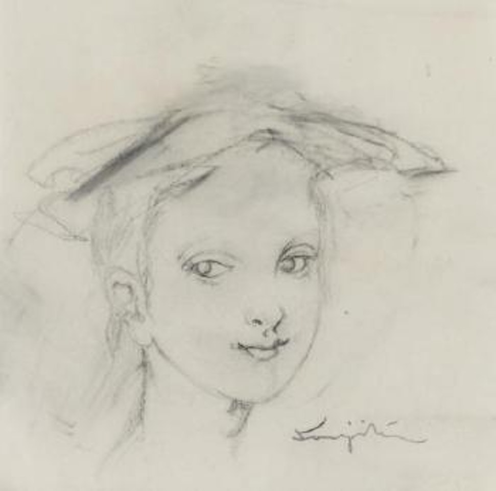 Fillette au chapeau by Leonard Tsuguharu Foujita