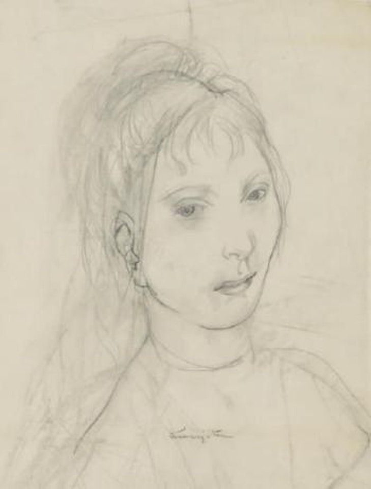 Jeune femme triste by Leonard Tsuguharu Foujita