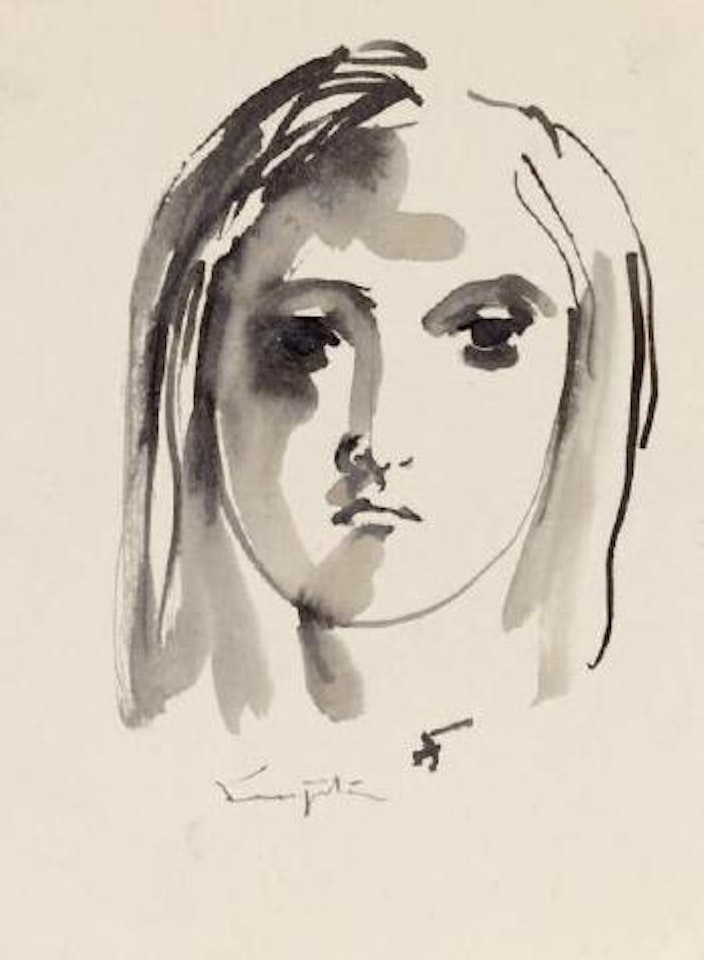 Visage de fillette by Leonard Tsuguharu Foujita